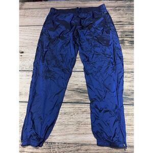 Sergio Tacchini Track Pants Mens 2XL Blue Iridescent Nylon Windbreaker Joggers
